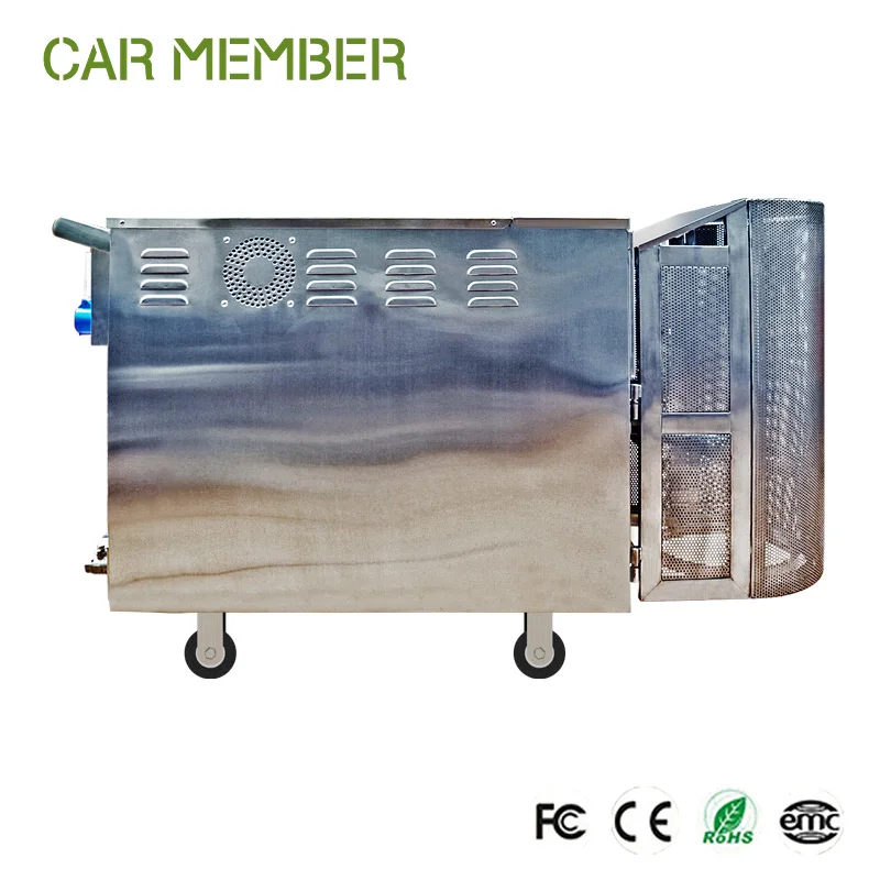 Powerful Waterless LPG Electrical Heating Double Guns Mobile Steam Car Wash Machine For Commercial Use Steamer Car Washer