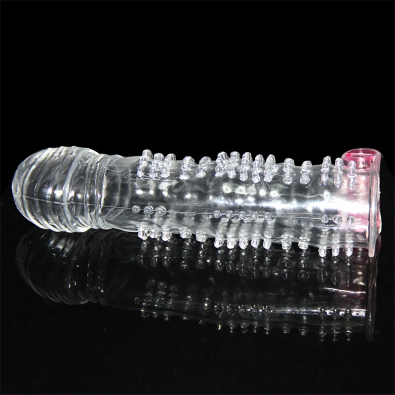 GF RW001 Cock sleeve rubber penis silicone spike Silicone Crystal Vibration Vibrador condom sex toys Masturbation Cup for men