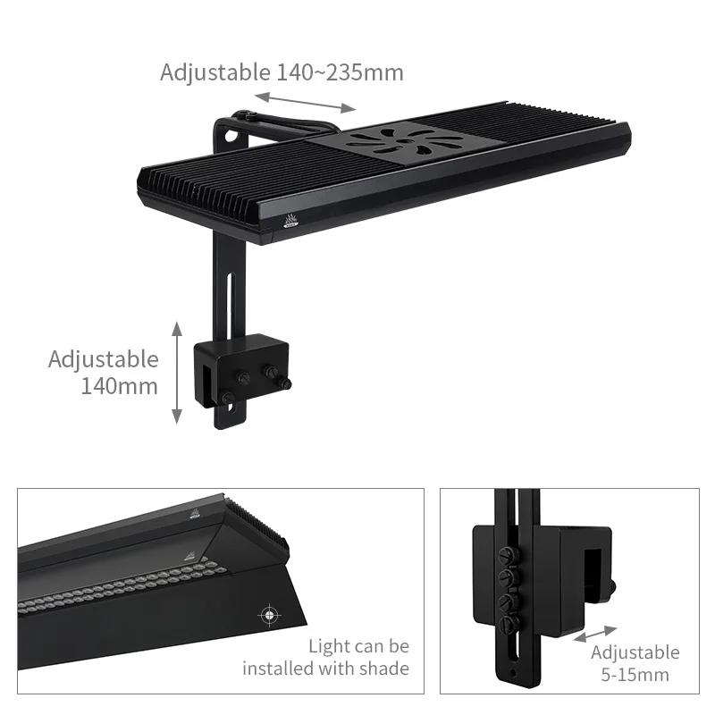 WEEKAQUA Z400Sea salt water aquarium light APP intelligent control a8 led reef light for marine aquarium coral reef