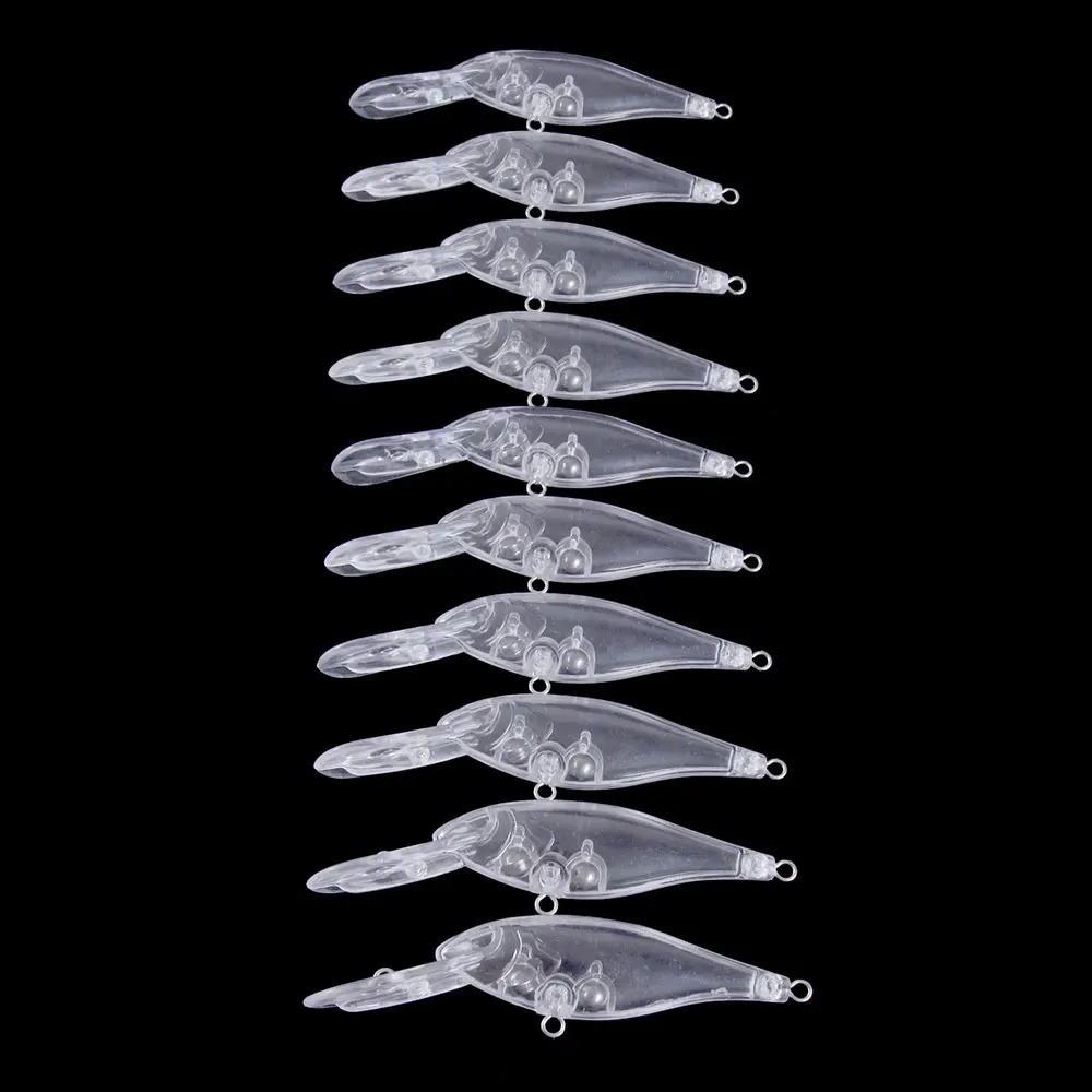 Wholesale 10cm 8.6g ABS Hard Plastic Semi-finished Unpainted Blank Minnow Fishing Lures
