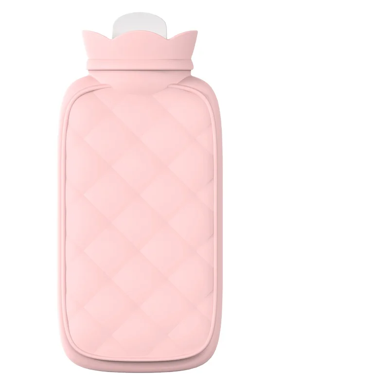Reusable Winter Warm Keeper Hot Water Bottle Silicone Rubber Hot Water Bag