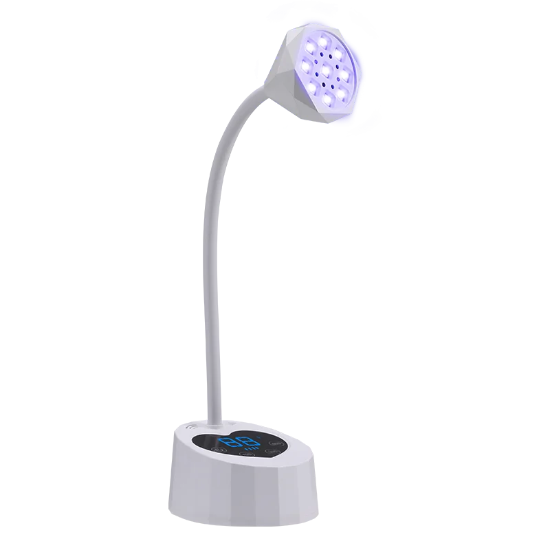 Wireless Nail Dryer LED UV Nail Lamp Fast Curing Gel Polish 360° Freely Adjustable Tube LCD Screen Nail Lamp Professional