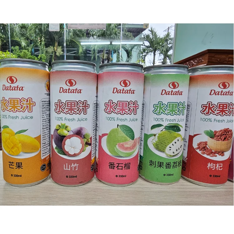 Fruit Juice Datafa High Quality Soft Drinks Packaging Bottle Oem Service Carton Box Made in Vietnam Manufacturer