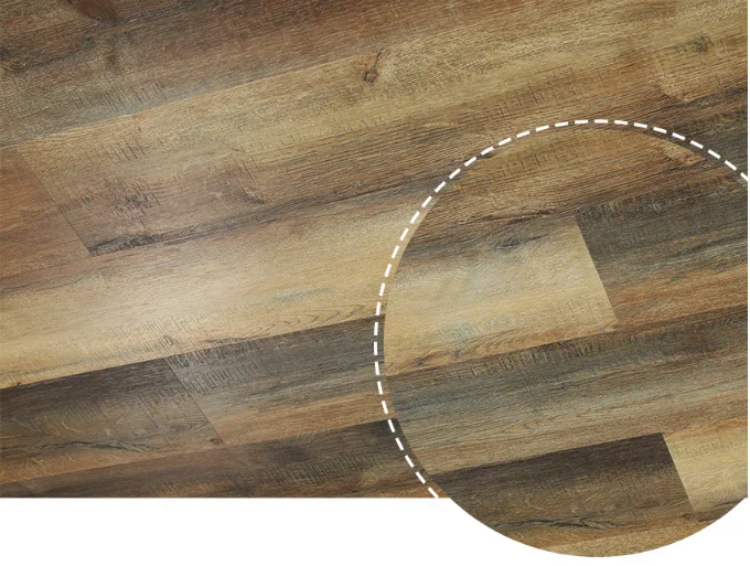 
Wood Grain Parquet Effect Loose Lay PVC Vinyl LVT Plank Flexible Flooring 