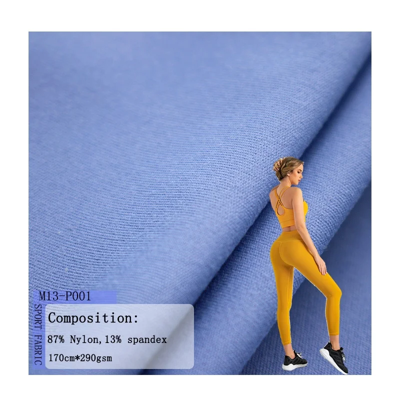 Stretch Fabric  87%Polyester 13% Spandex Cotton Textured Knit Fabric Cotton Feeling Yoga Fabric