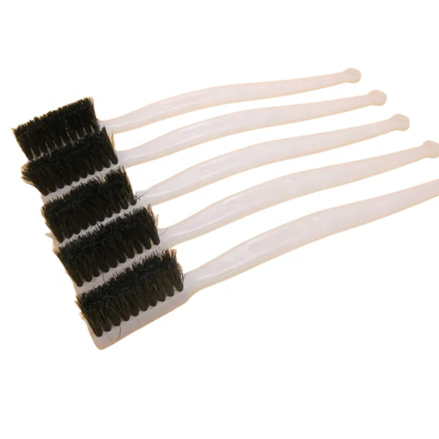 Белая пластиковая ручка, черная нейлоновая щетина, клеевые щетки для фабрики обуви и нейлоновая проволока, чистящая зубная щетка, паста, щетка