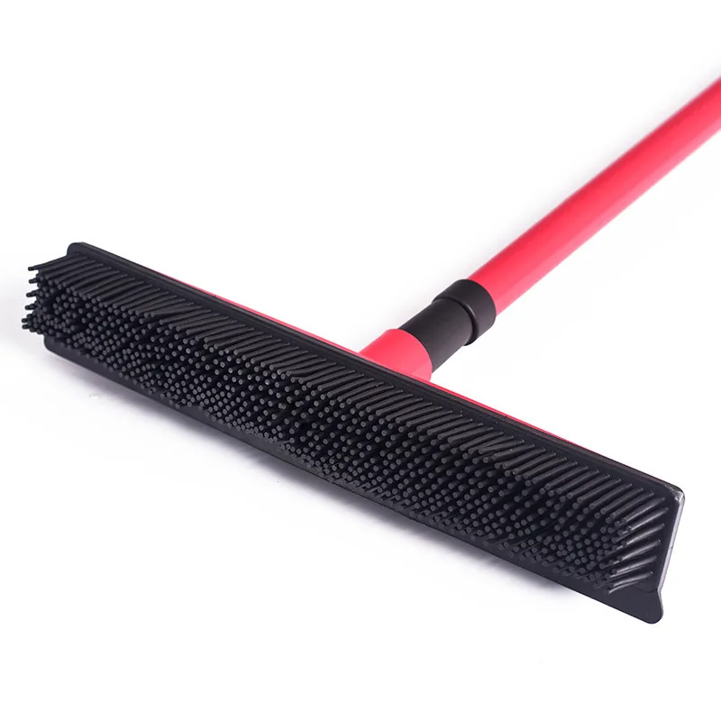 Kingtale Custom Pet Cleaning Supplies Rubber Broom Carpet Rake for Pet Hair Removal