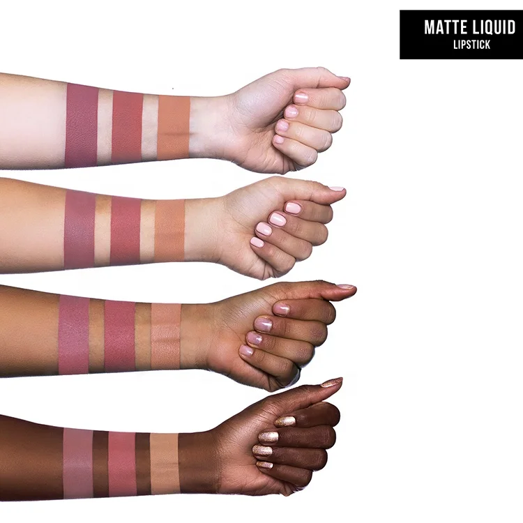 
nude matte lip gloss velvet matte liqud lipstick custom logo waterproof and long lasting 