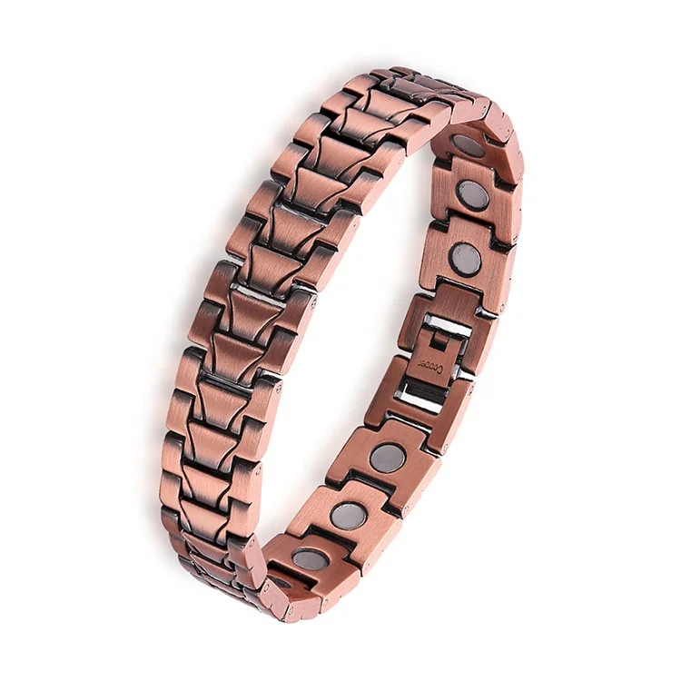 Fashion jewelry emf protection anti radiation Bracelets magnetic health Therapeutic copper healing loss weight bangle bracelet
