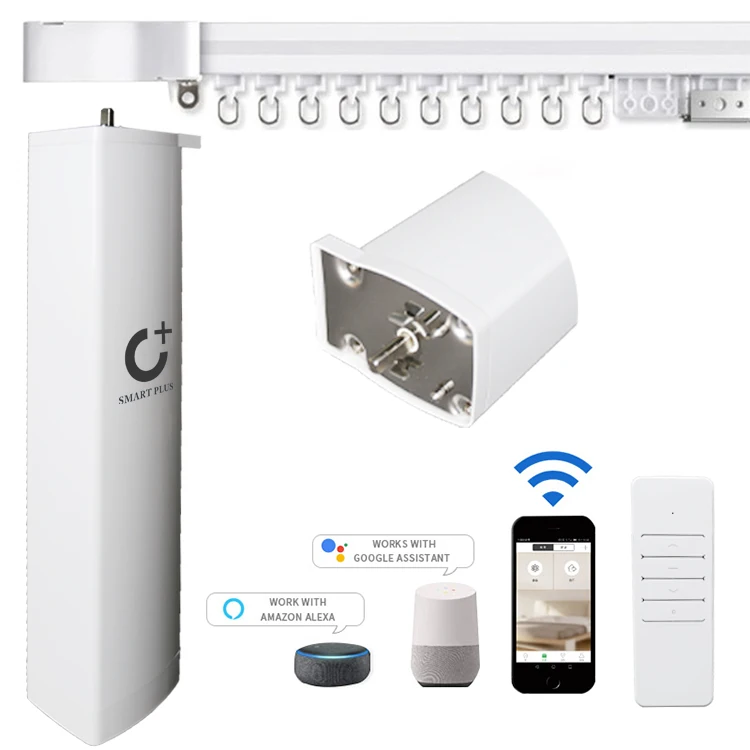 Smart Home Motorized Curtains Remote Control Electric Curtain track Automatic Curtain Motor