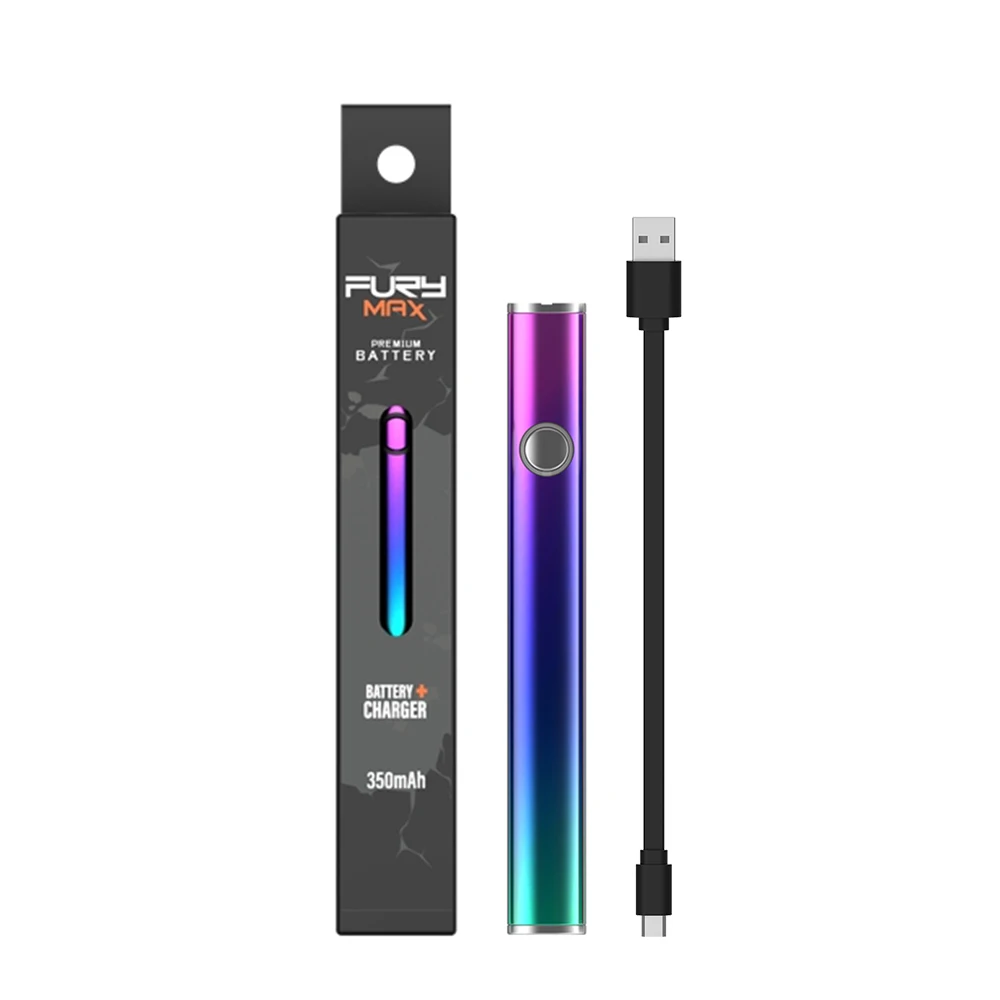 OEM Fury Max низкая цена вейп 350 мАч предварительный нагрев лучший аккумулятор CBD