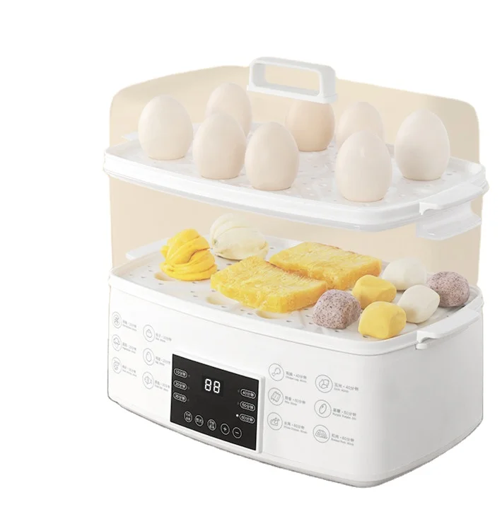 15L Big Capacity 3 Layers Electric Food Steamer Household Fast Cook Food Warmer Steaming Cooker Multifunctional Electric Steamer