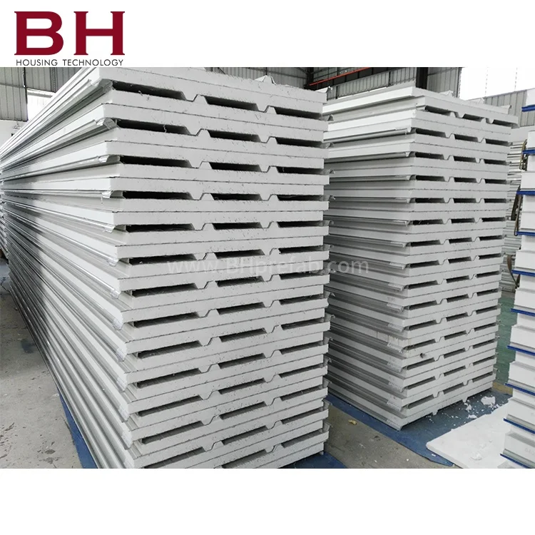 Factory price eps sandwich panel insulated steel roofing and walling panels