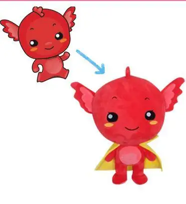 OEM ODM Custom elephant with red scarf and T shirt and colorful boll for play Plush Toy custom-made stuffy animal plush doll