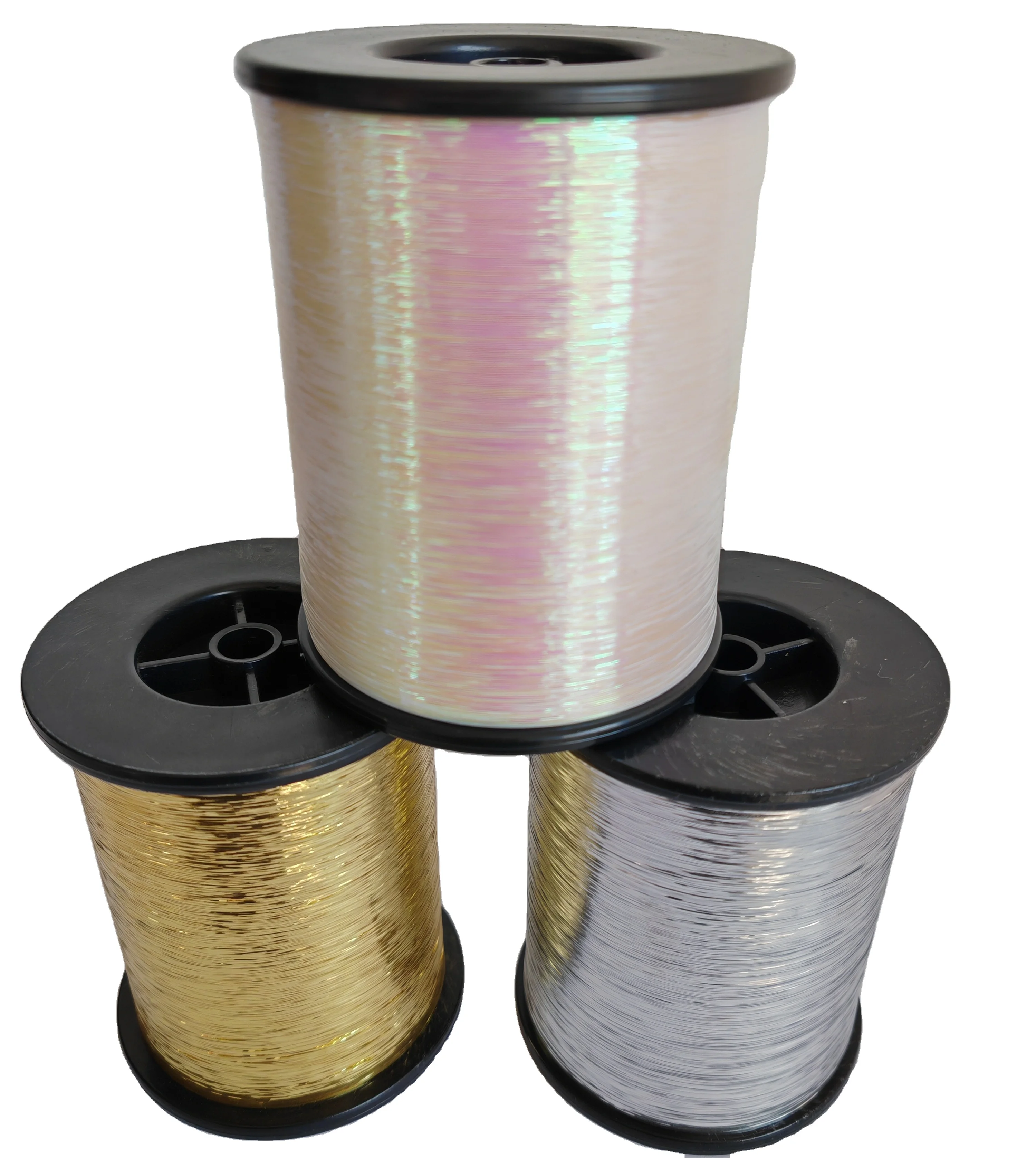 M type metallic flat yarn for weaving