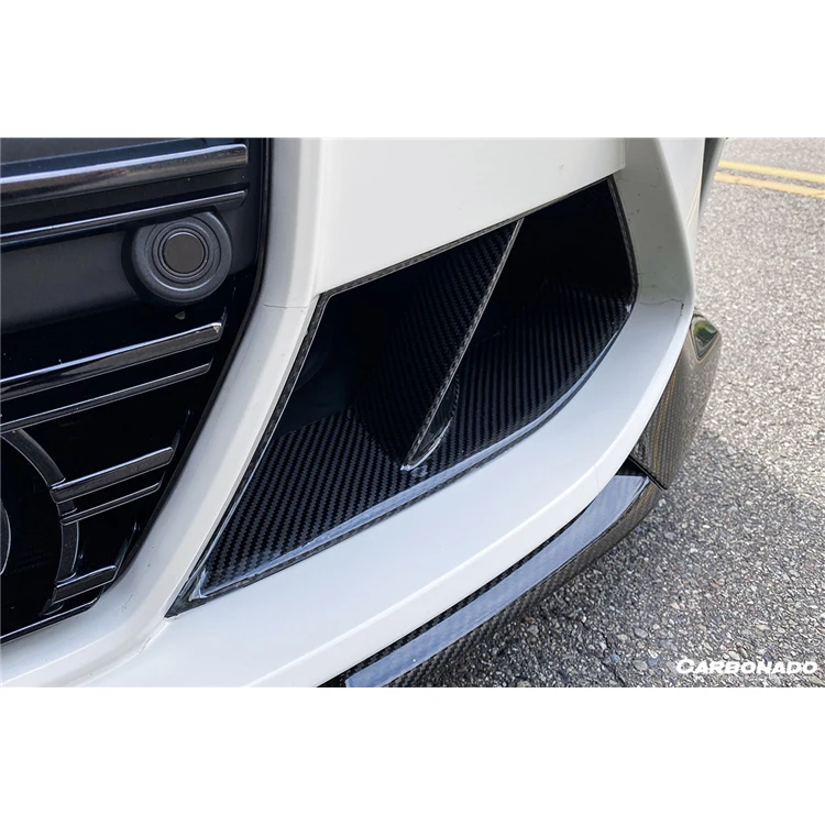 Carbonado M P Style Carbon Fiber Front bumper air vents fitBMW M3 M4 G80 G82 G83