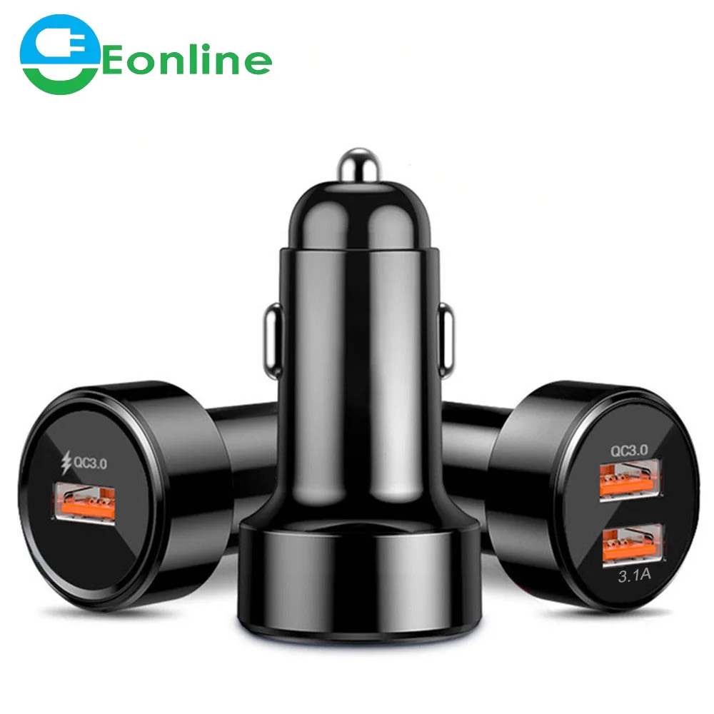 EONLINE Quick Charge 4.0 3.0 USB Car Charger For iPhone 14 Xiaomi Samsung Mobile Phone QC4.0 QC3.0 QC Type C PD Fast Car Charger