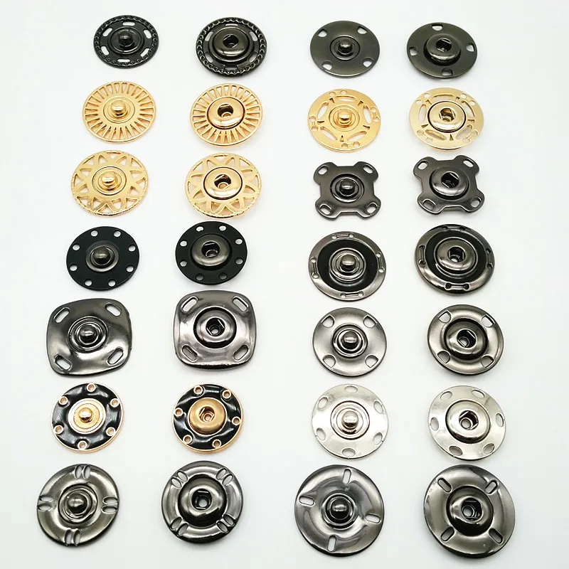 Wholesale high quality 2 pieces zinc alloy large sew on snap button for coat, woman coat snap button press stud button