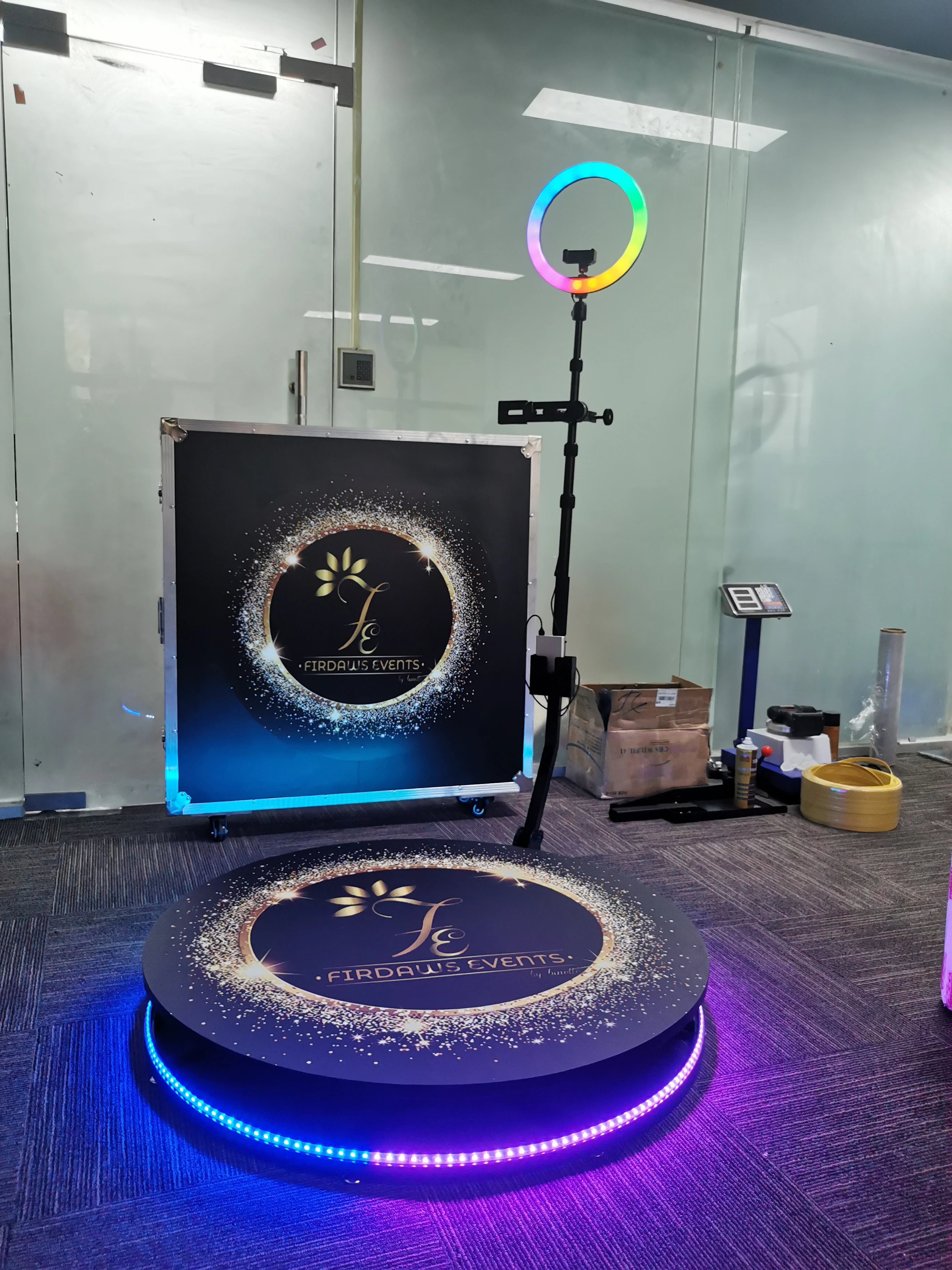 mirror 360 camera Video Photo Booth with Right Light Magic Mirror booth Wedding and Party selfie video Camera 360 degree event