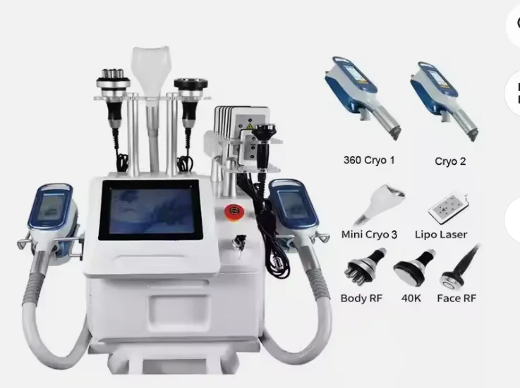 Factory Price Portable Cold Cryolipolysis Machine 360 Cryotherapy for Facial Neck Head Hands Various Plug Types Desktop Use Sale