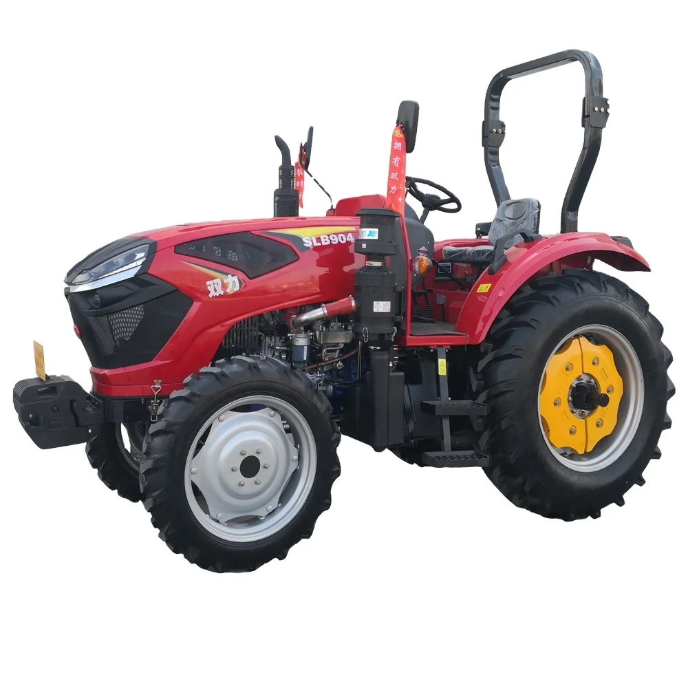 90hp Highquality Wheeled tractors with durable components and efficient fuel consumption easy maintenance user-friendly controls