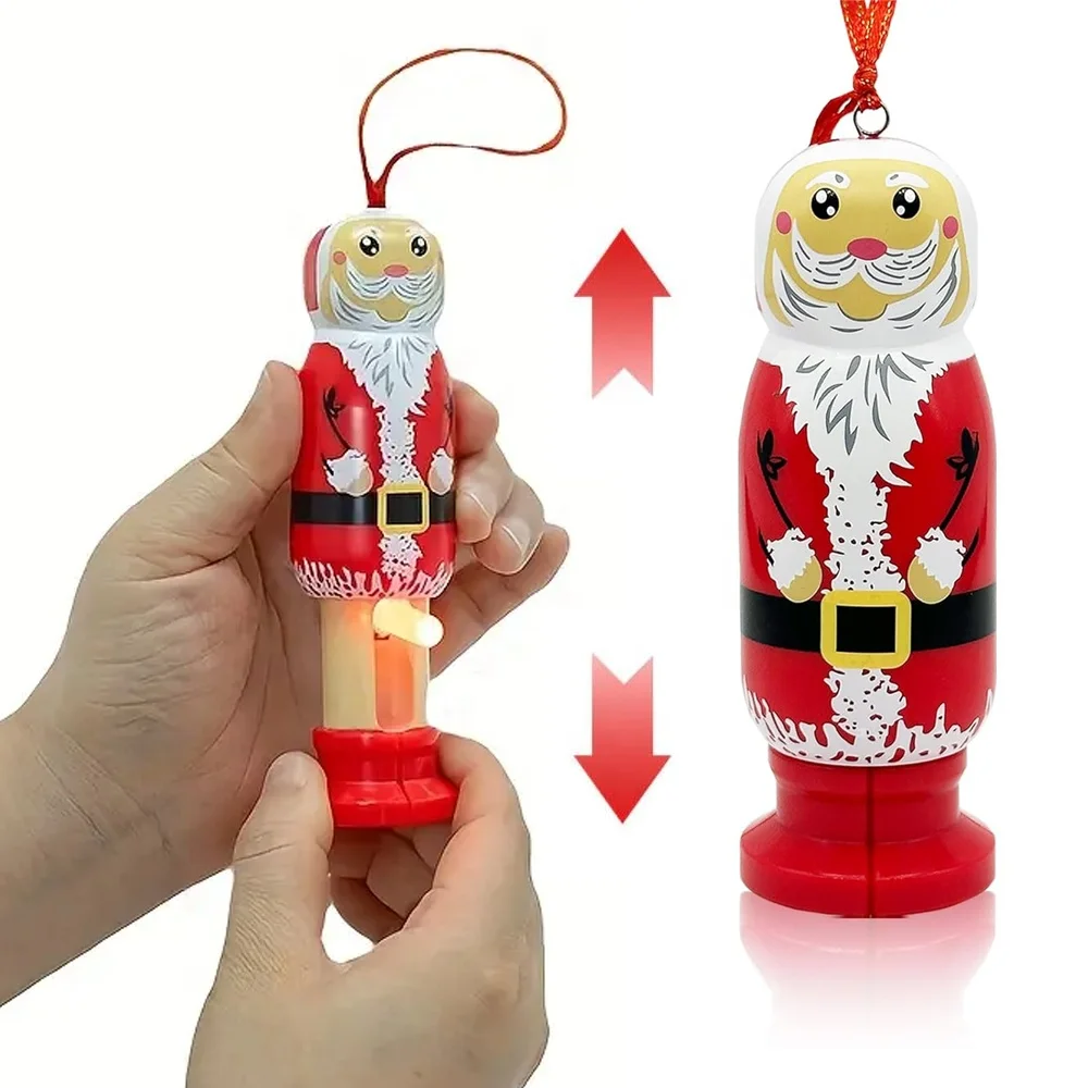 Language I Love You Christmas Gift Merry Christmas Decorations 2024 flat bottom christmas ornaments Xmas Santa Claus New Year