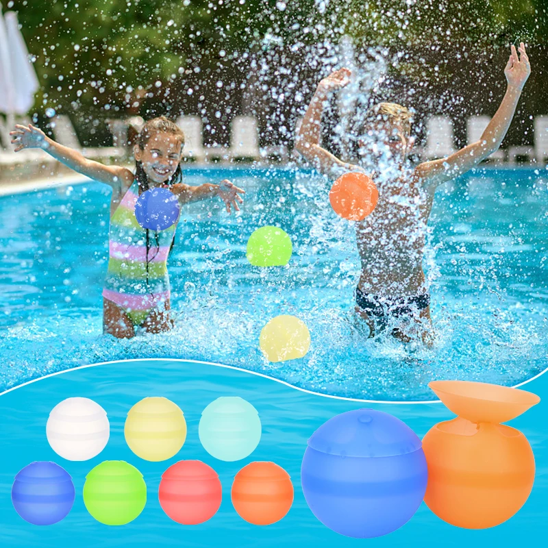 Custom Latex Kid Baby Happy Easy Fill Self Sealing Closed Refillable Silicone Reusable Water Bomb Balloons Quick Fill