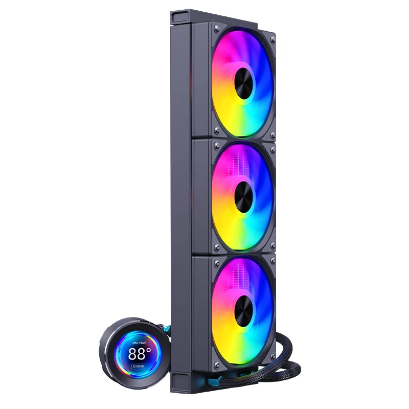 SNOWMAN Liquid Cooler Pc Fan For Cpu Cooling 360mm Aio Cpu Water Cooling Fan with ARGB lighting for Gaming Computer Processor