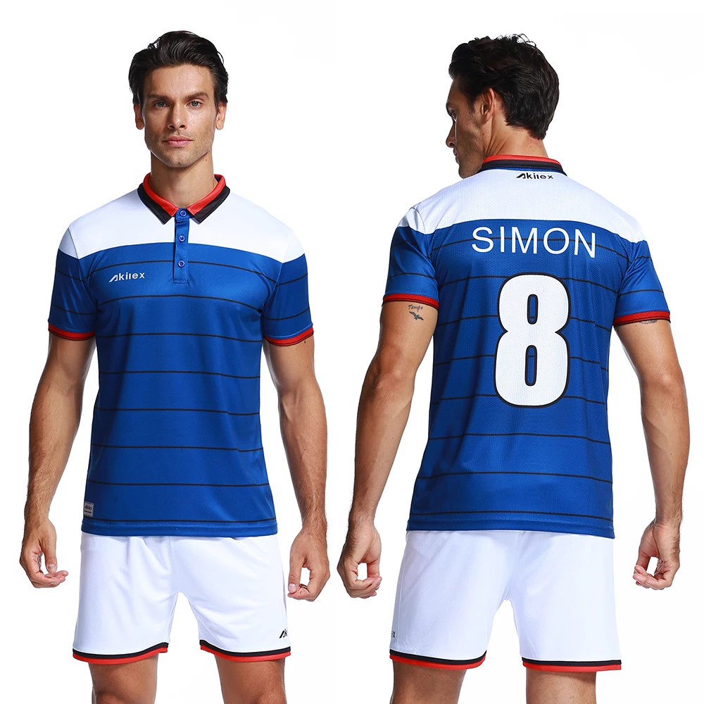 Akilex Top quality 2024 custom high quality soccer uniform camisetas de futbol club football sublimation jersey unisex uniform