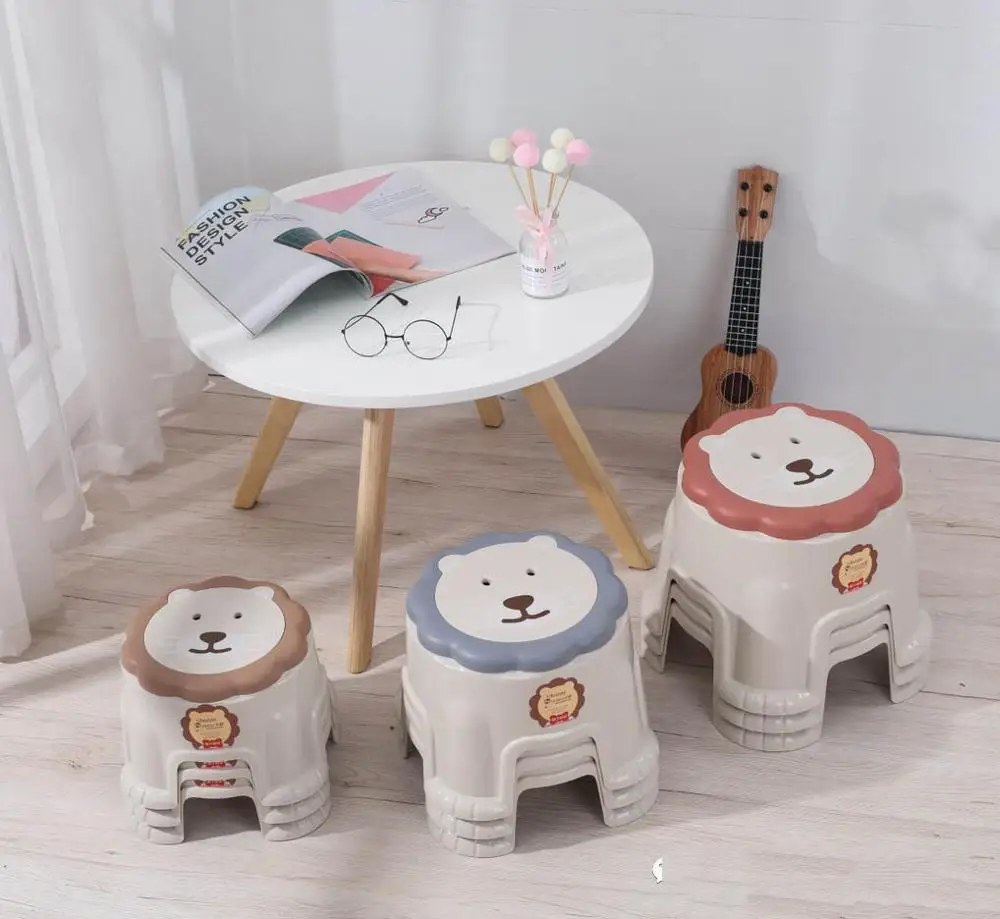 
Animal Shape Stackable Kids Baby Step Foldable Plastic Chair Toilet Stool 