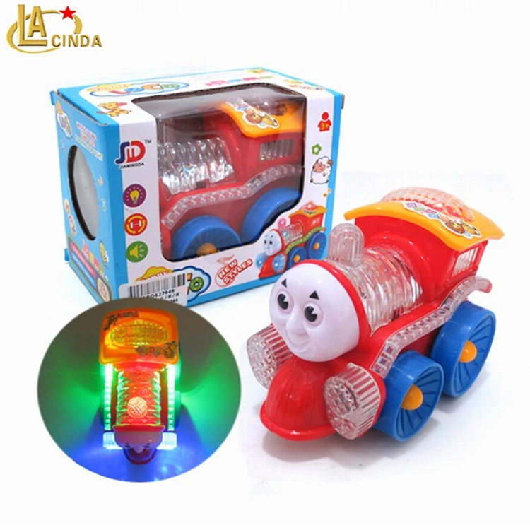 Cheap battery powered kid toys train with 3d light and music,Electric mini cartoon car toys,B/O train toys