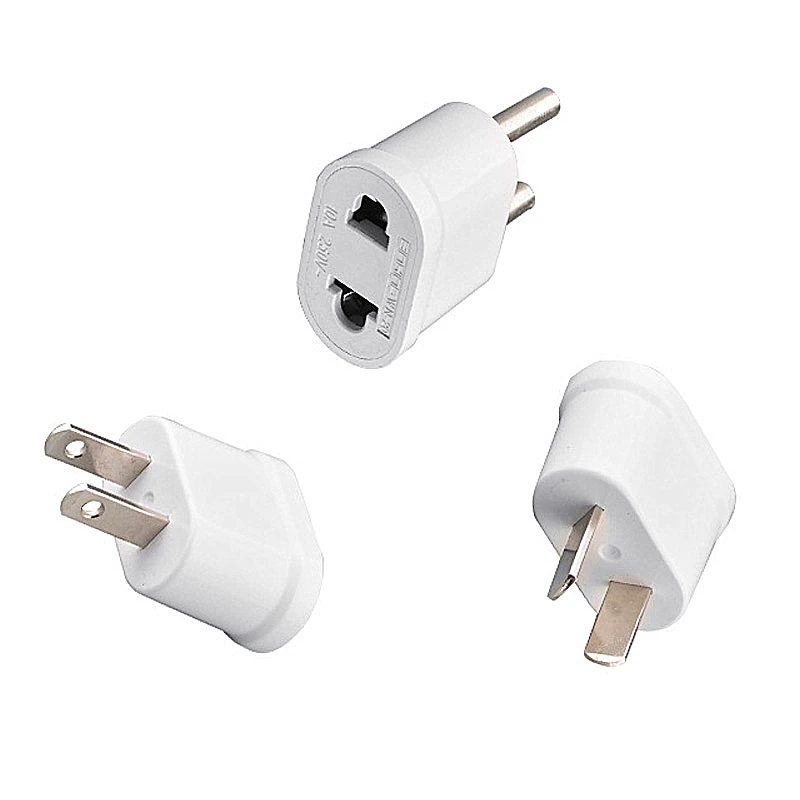 Copper Small US to European to AU US plug adaptor Europe/Asia to USA/Canada Travel Power euro plug Adapter wall socket
