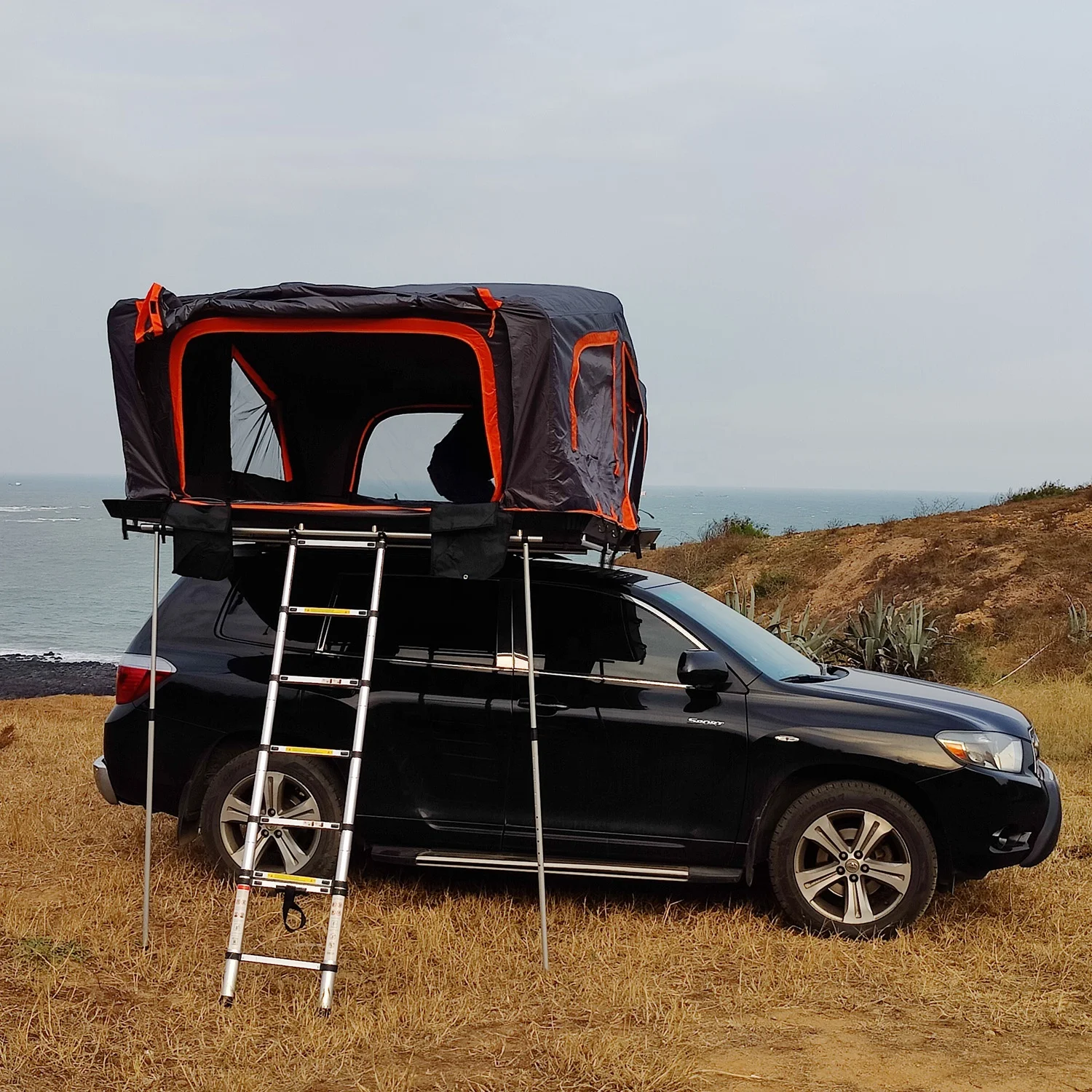 Adventure rooftop tent rack overland 4 Person Clamshell hard shell roof top tent
