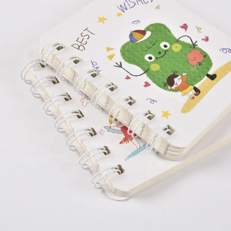2024 hot design A5 A6 spiral bound notebooks cute cartoon printing daily  journal notebooks high quality eco friendly notepad