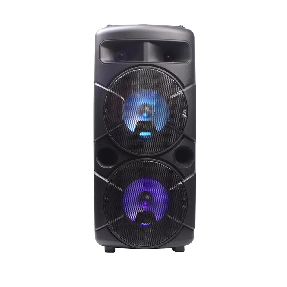 T 2023 Popular Double 6.5 Inch Sound Box Speaker Wireless Bluetooth Karaoke Light Outdoor Party Speaker