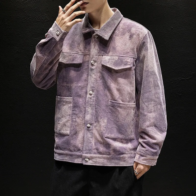 Street Fashion Style Men Plus Size Jackets High Quality Custom Mens Corduroy Jacket
