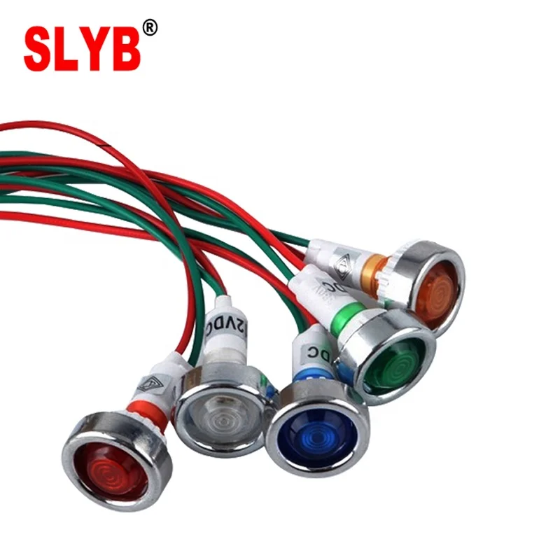 Good price Red Green Yellow Blue White 10mm Neon Signal Lamp XD10-7 Power Indicator Power Pilot Light Use for Hot Water Heater