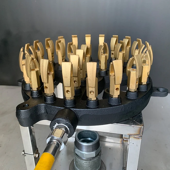 Factory Price duckbill 28 jets burner  brass nozzle gas jet burner jet burner parts for hotel& commercial