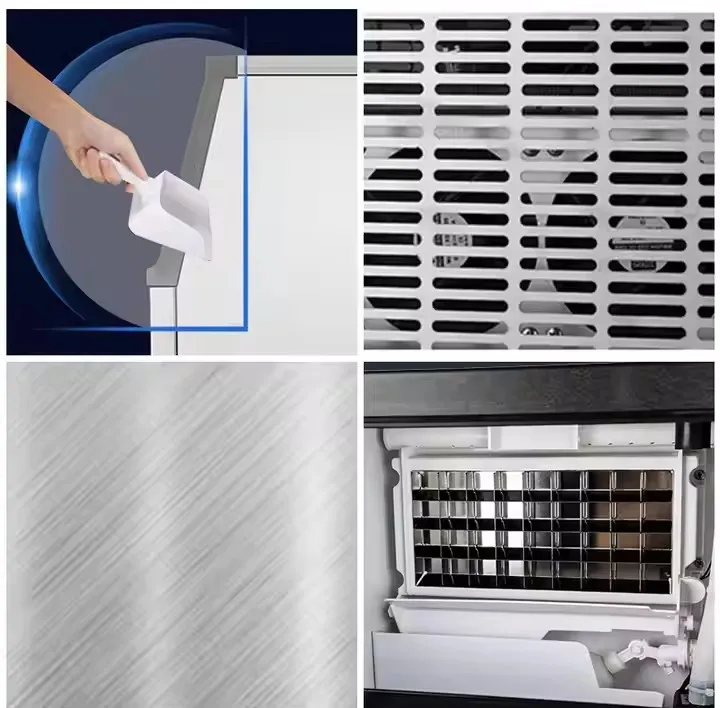 Commercial Electric Ice Maker 25-30kgs/24h 220v for Shop Bar Household and Hotel Use
