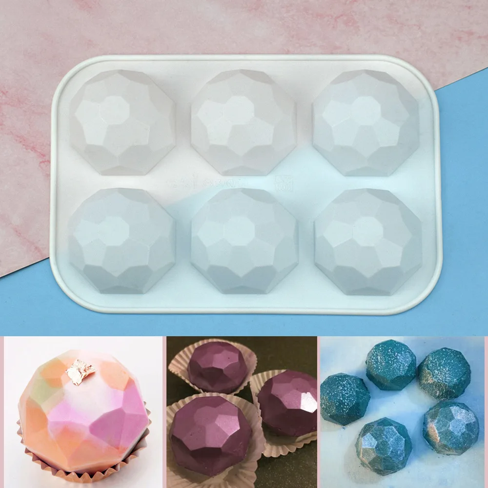Food Grade Silicone Heat-Resistant ice diamond mold ice cube mold chocolate Baking Products Hot Sale On Amazon