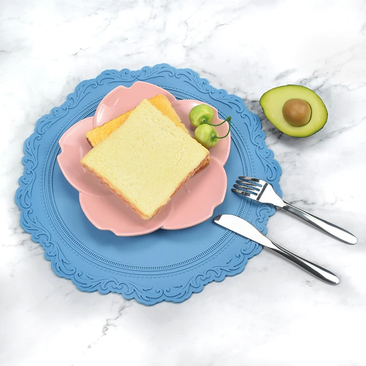 European Style Silicone Table Mat For Dining Cup Coasters Mat Non-Slip Silicon Place Mat Kitchen Accessories