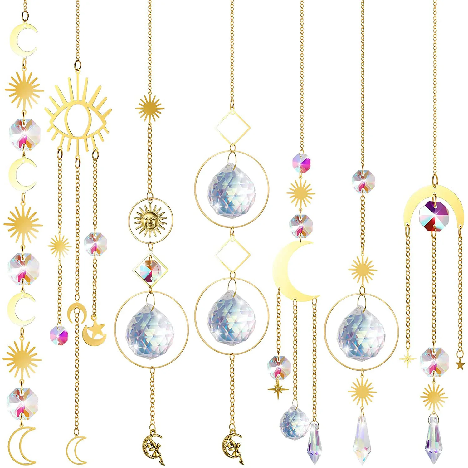 Wholesale high quartz k9 crystal sun catcher crystal sun catchers hanging suncatche for decoration