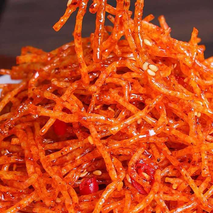 Wholesale Custom Private Labels Tradition Latiao Casual Snacks Bulk Spicy Snacks Spicy Strip