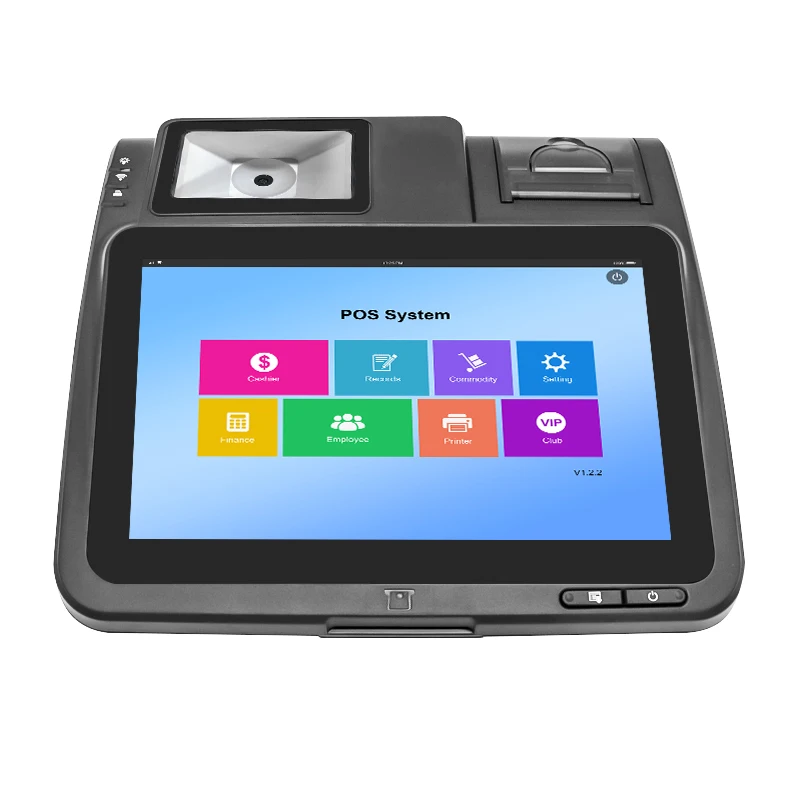 Android 11  desktop pos terminal  with thermal printer point of sale  QR code reader pos lottery terminal wifi,bluetooth,RJ45