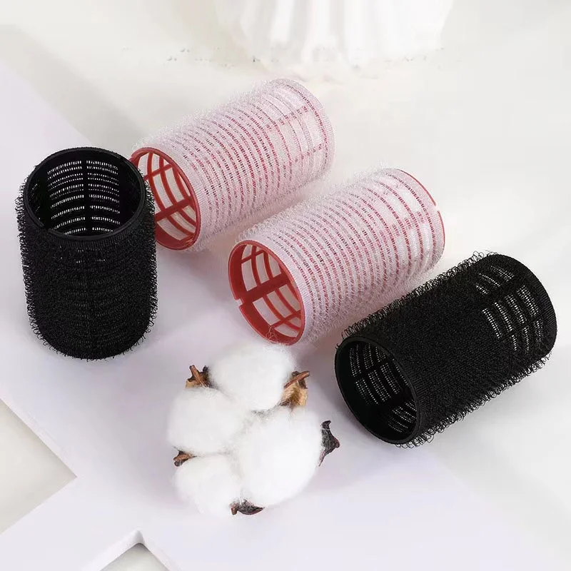 Custom Bag 8pcs Set Thermal Self Grip Rollers Aluminum Core High Quality Thermal Hair Rollers Self Grip Hair Rollers