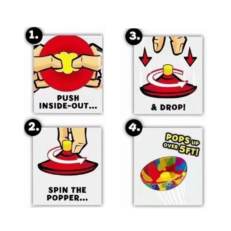 NK Toys Gift Bouncy Bowl toys new trending hop Pops jump up 5 feet Rubber Bouncing Ball Fidget Kids Toy