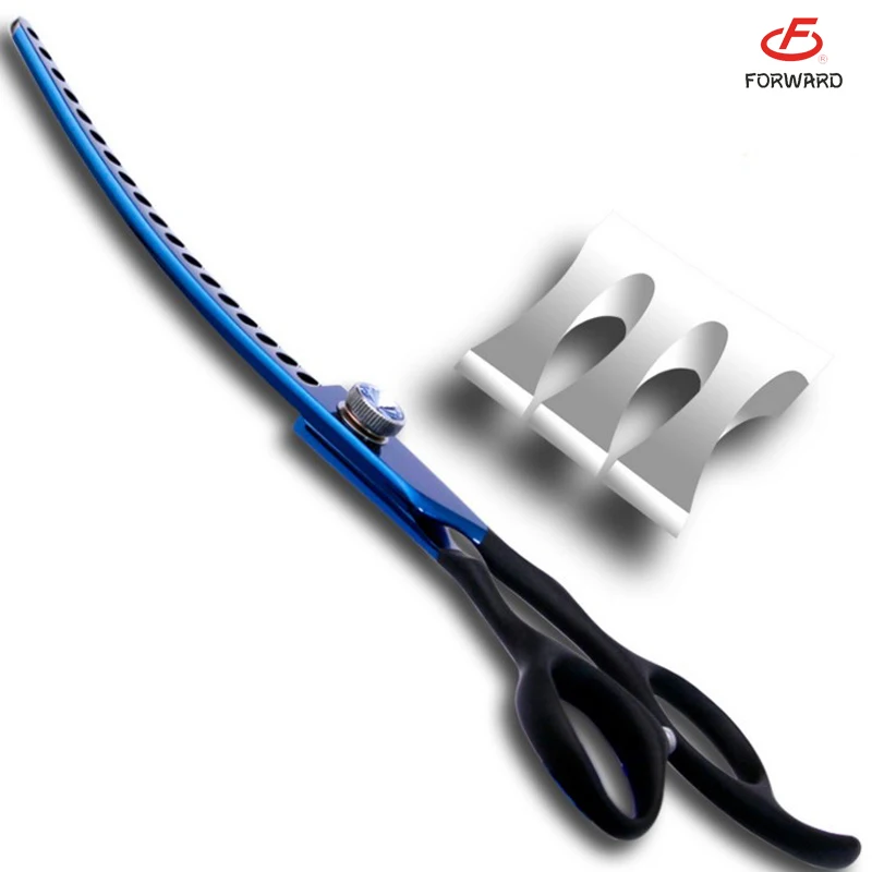 
7 inch 18 teeth curved dog grooming scissors chunker scissors 