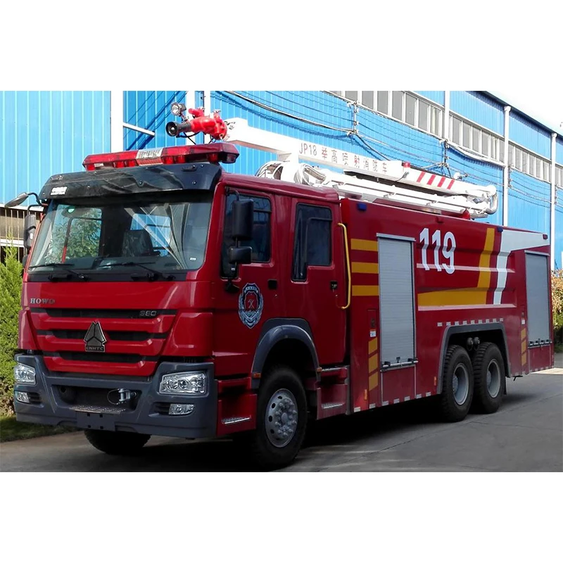 Factory Price Sinotruk Howo 6x4 Water Tower Fire Truck Water Foam Tanker Fire Fighting Truck