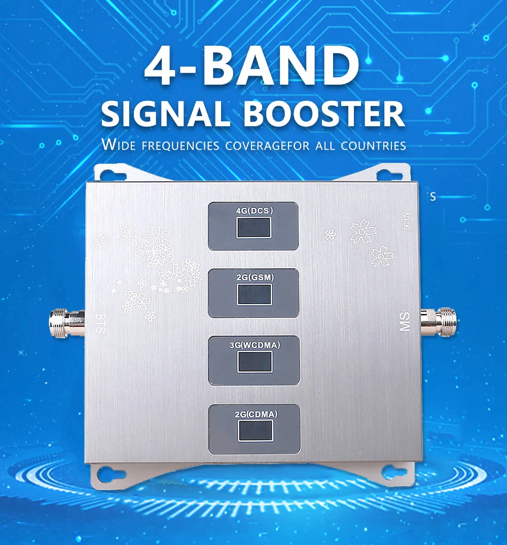 Лучшие продажи 900/1800/2100/2600 Mhz широкополосная 2G 3G 4G DCS GSM усилитель сотового телефона