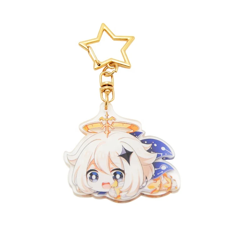 Custom Anime Acrylic Keychain Kpop Keychain Hello Kitty Charm Clear Acrylic Keychain Custom